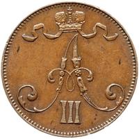 5 пенни 1892 года  Для Финляндии