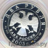 2 рубля 2003 года СПМД