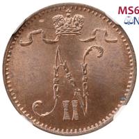 1 пенни 1902 года  Для Финляндии