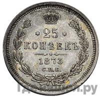 25 копеек 1873 года СПБ НI