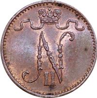 1 пенни 1907 года  Для Финляндии