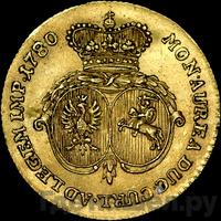 Дукат 1780 года  Петр Брион