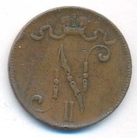 5 пенни 1901 года  Для Финляндии