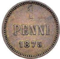 1 пенни 1875 года  Для Финляндии