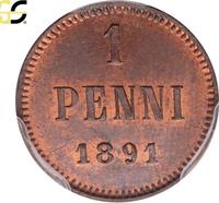 1 пенни 1891 года  Для Финляндии