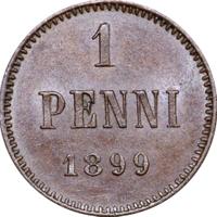 1 пенни 1899 года  Для Финляндии
