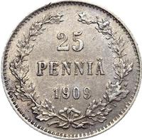 25 пенни 1909 года L Для Финляндии