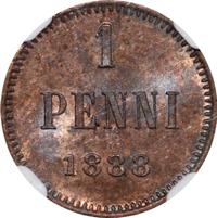 1 пенни 1888 года  Для Финляндии