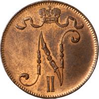 5 пенни 1916 года  Для Финляндии