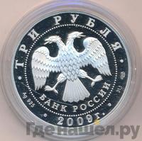 3 рубля 2009 года СПМД
