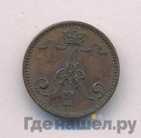 1 пенни 1873 года  Для Финляндии