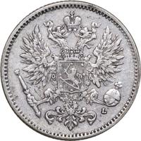 50 пенни 1907 года L Для Финляндии