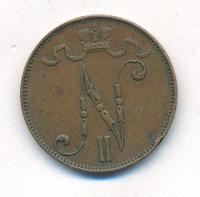 5 пенни 1906 года  Для Финляндии