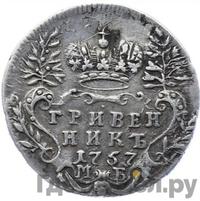 Полуполтинник 1757 года ММД МБ