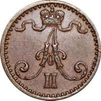 1 пенни 1871 года  Для Финляндии
