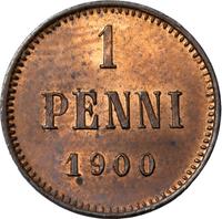 1 пенни 1900 года  Для Финляндии