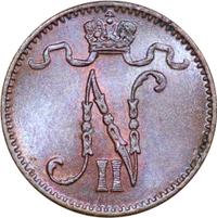 1 пенни 1908 года  Для Финляндии