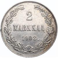 2 марки 1908 года L Для Финляндии