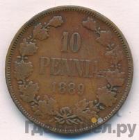10 пенни 1889 года  Для Финляндии