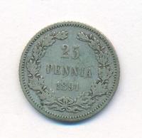 25 пенни 1891 года L Для Финляндии