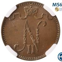 1 пенни 1901 года  Для Финляндии