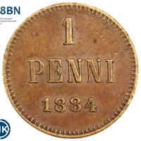 1 пенни 1884 года  Для Финляндии