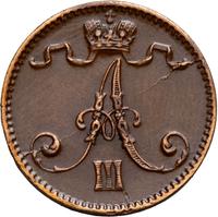 1 пенни 1888 года  Для Финляндии