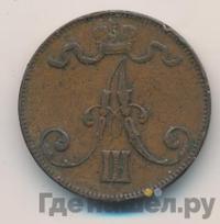 5 пенни 1892 года  Для Финляндии
