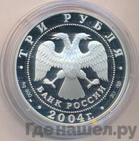 3 рубля 2004 года СПМД