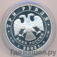 3 рубля 2002 года ММД