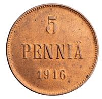 5 пенни 1916 года  Для Финляндии