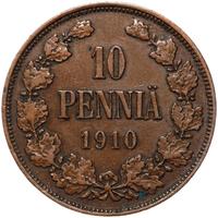 10 пенни 1910 года  Для Финляндии