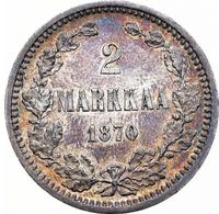 2 марки 1870 года S Для Финляндии