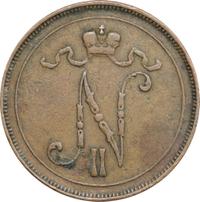 10 пенни 1907 года  Для Финляндии