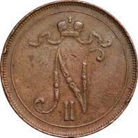 10 пенни 1908 года  Для Финляндии