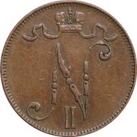 5 пенни 1906 года  Для Финляндии