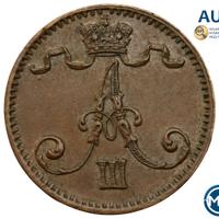 1 пенни 1881 года  Для Финляндии