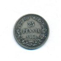 25 пенни 1908 года L Для Финляндии