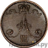 1 пенни 1882 года  Для Финляндии