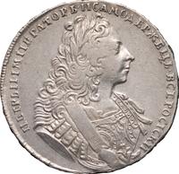 1 рубль 1729 года