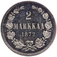 2 марки 1872 года S Для Финляндии