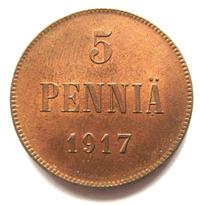 5 пенни 1917 года