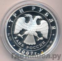 3 рубля 2007 года ММД