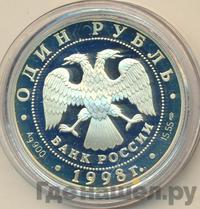 1 рубль 1998 года СПМД