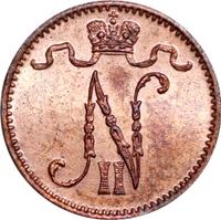 1 пенни 1912 года  Для Финляндии