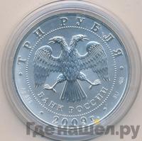 3 рубля 2009 года  Георгий Победоносец