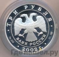 3 рубля 2002 года СПМД