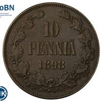 10 пенни 1898 года  Для Финляндии