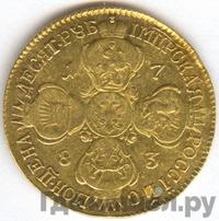 10 рублей 1783 года