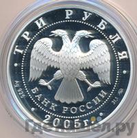 3 рубля 2005 года ММД